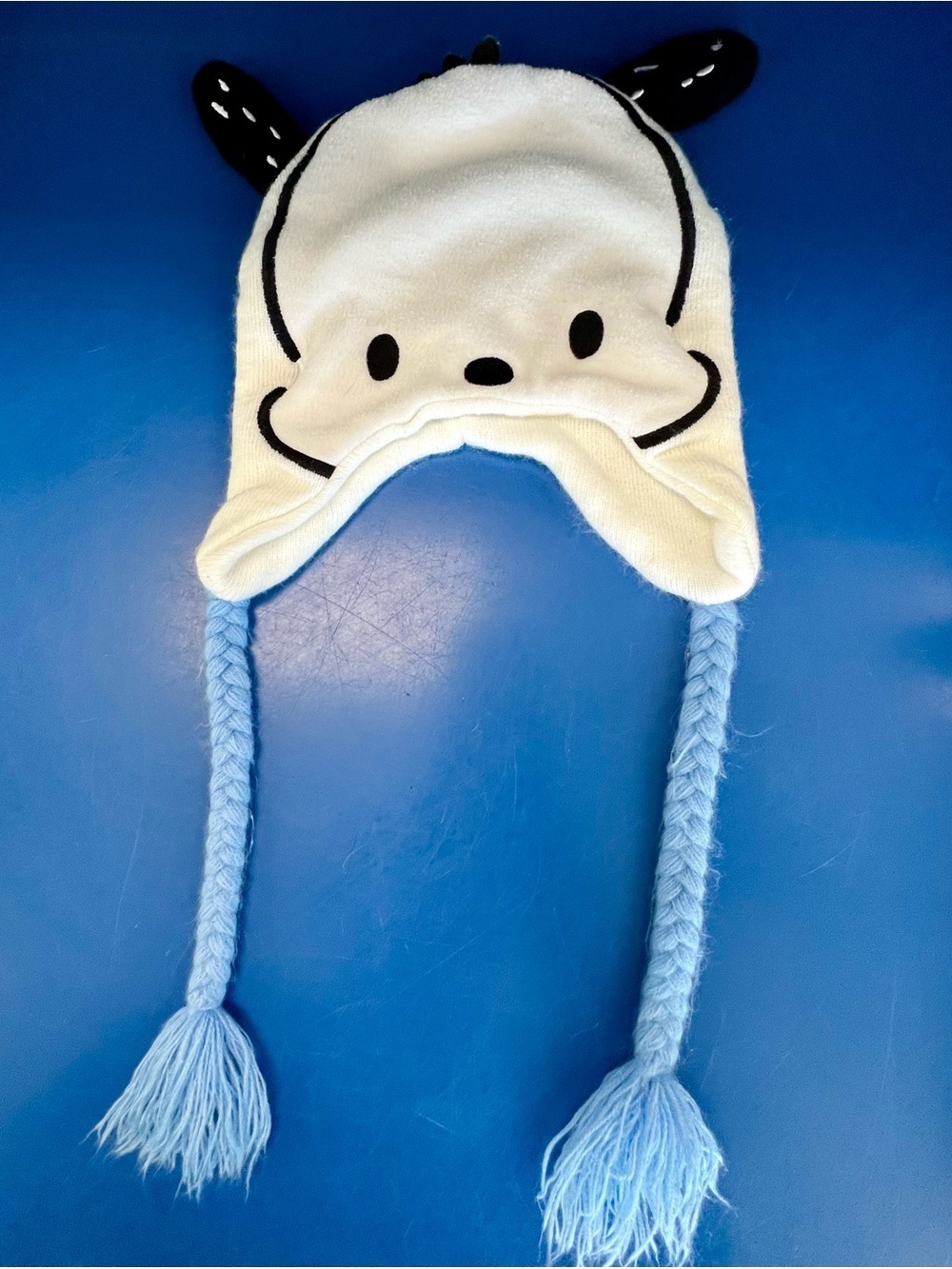 Hot Topic Sanrio Hello Kitty & Friends Pochacco Tassel Beanie Kawaii Cutesy - Picture 2 of 6